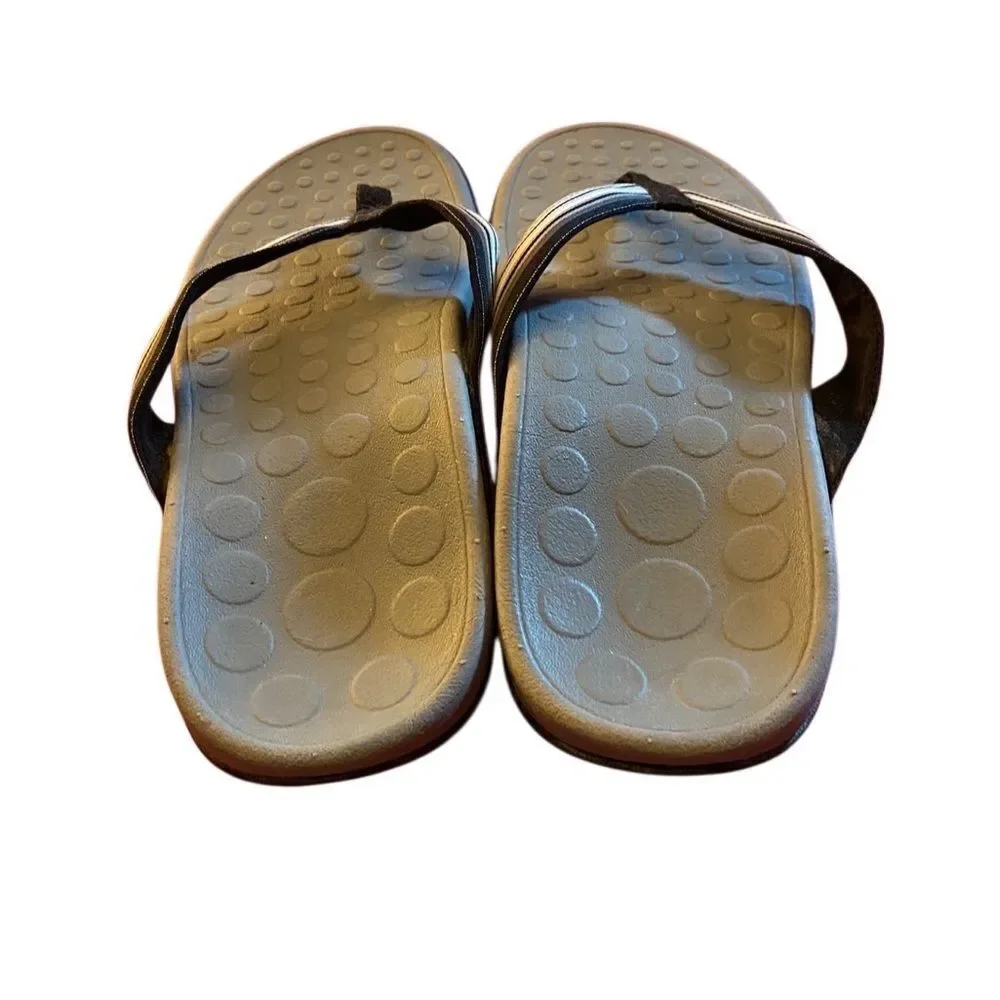 Orthaheel Black and Gray Men's Sandals
